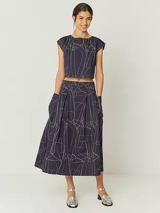 SKFK | Midi falda IRAMA | dunkelblau